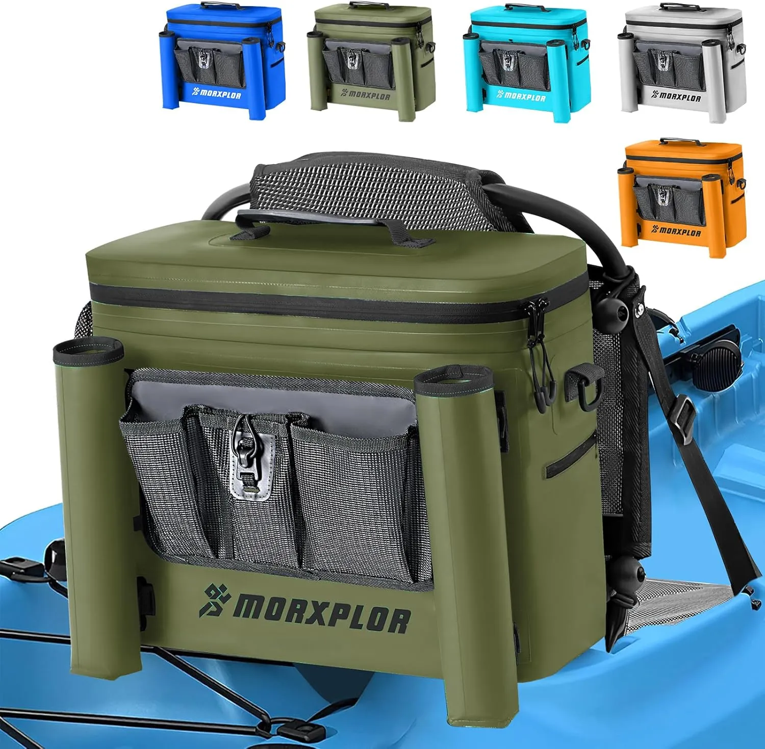 Kayak Cooler,Waterproof Kayak Seat Back Cooler for Kayaking,Kayak Accessories Cooler Bag,Protable Ice Chest,Beach Cooler,Travel Cooler for Camping or Lunch Bag