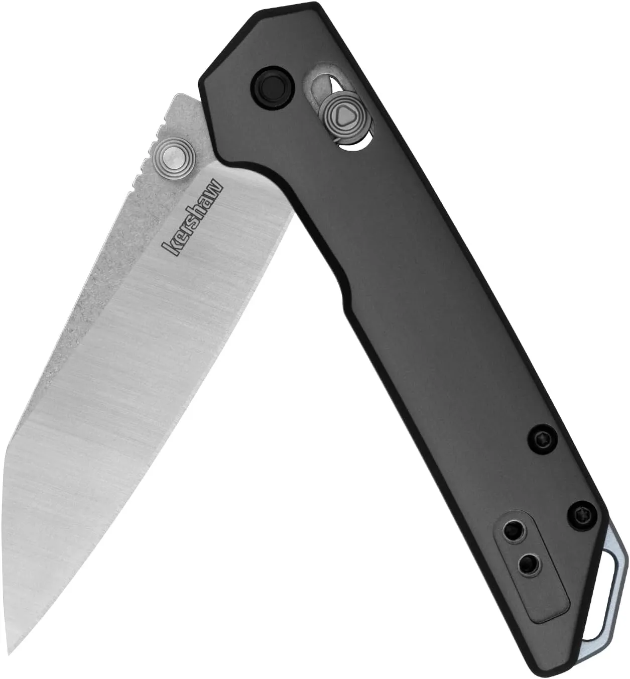 Kershaw Mini Iridium Folding Pocket Knife, 3 inch D2 Steel Blade, DuraLock, Aluminum Handle, Pocketclip