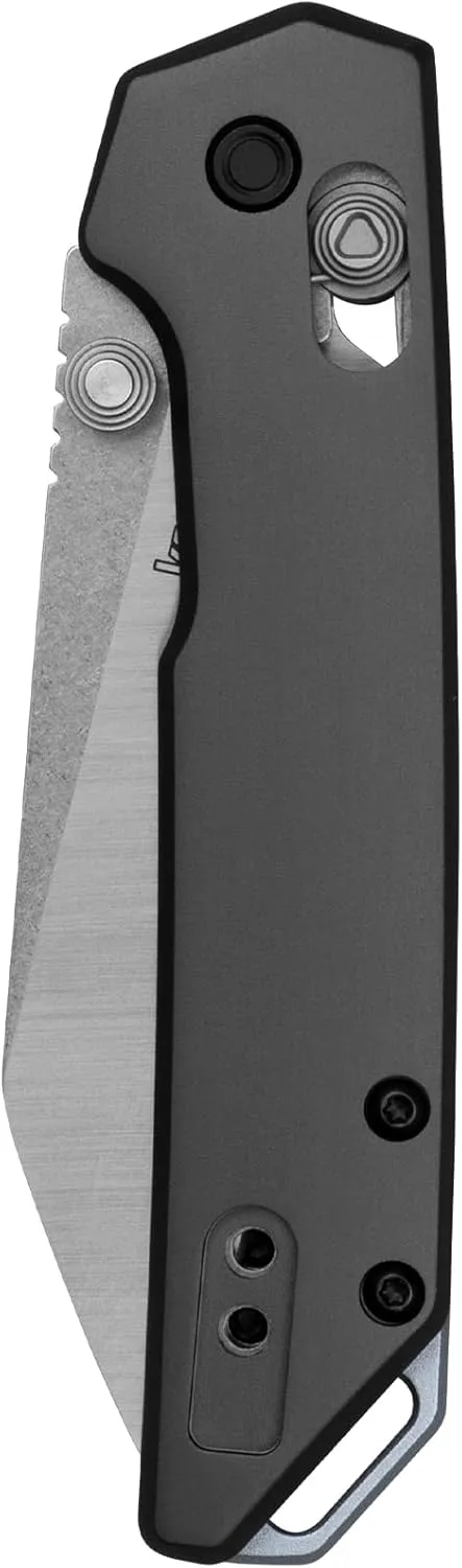 Kershaw Mini Iridium Folding Pocket Knife, 3 inch D2 Steel Blade, DuraLock, Aluminum Handle, Pocketclip