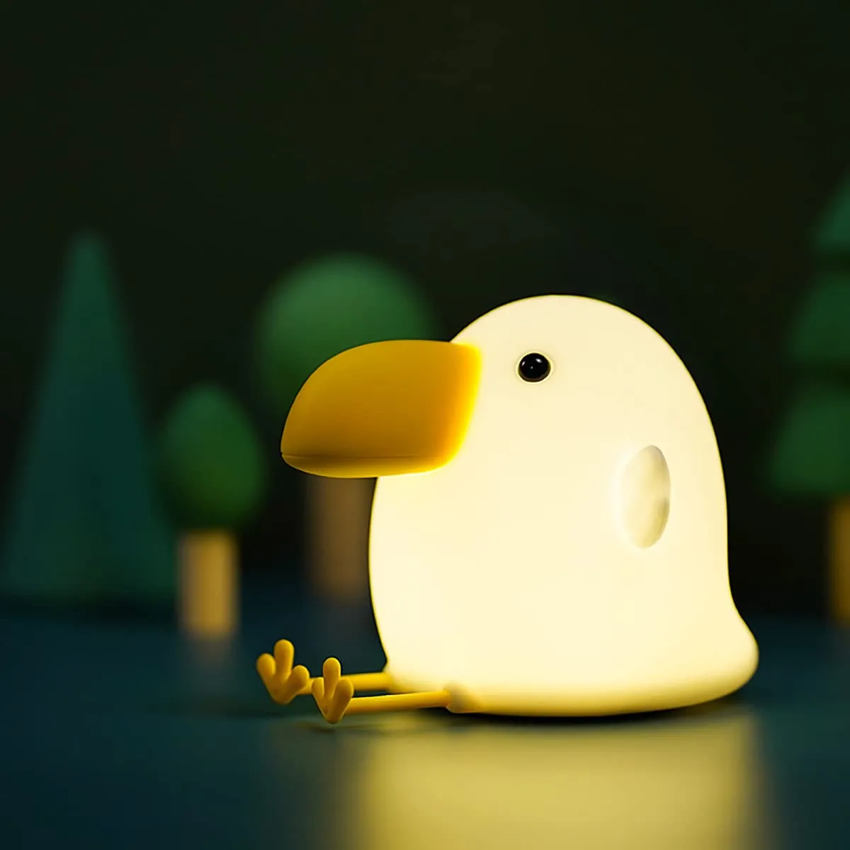 Kids Night Light, Cute Silicone Bird Nursery Lamp for Baby and Toddler,Animal Night Light for Boys and Girls,Squishy Night Light for Bedroom and Kids Room,Kids Gift (Bird)