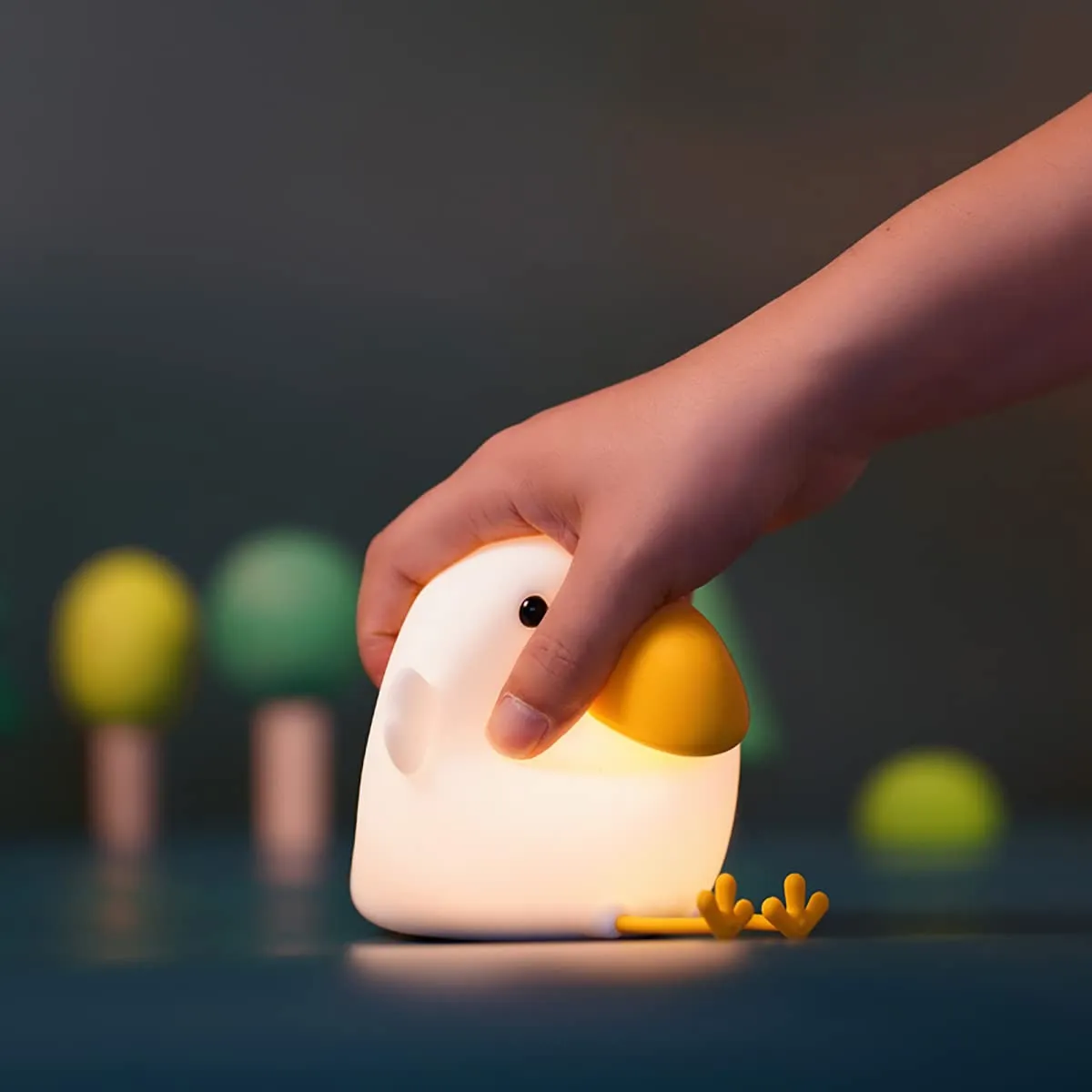 Kids Night Light, Cute Silicone Bird Nursery Lamp for Baby and Toddler,Animal Night Light for Boys and Girls,Squishy Night Light for Bedroom and Kids Room,Kids Gift (Bird)