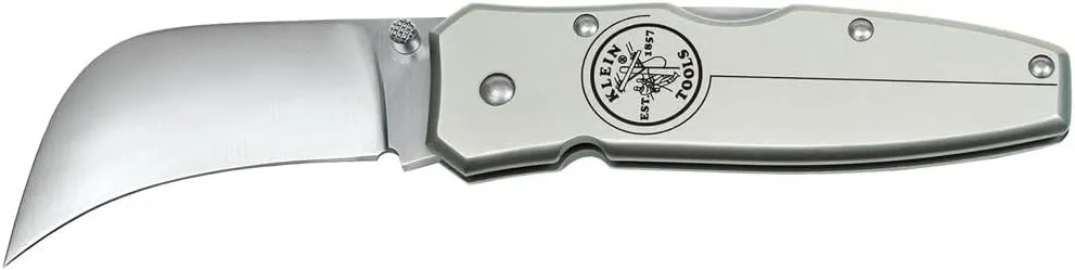 Klein Tools 44006 Pocket Knife, Electricians Knife with 2-5/8-Inch Hawkbill Blade and Aluminum Handle