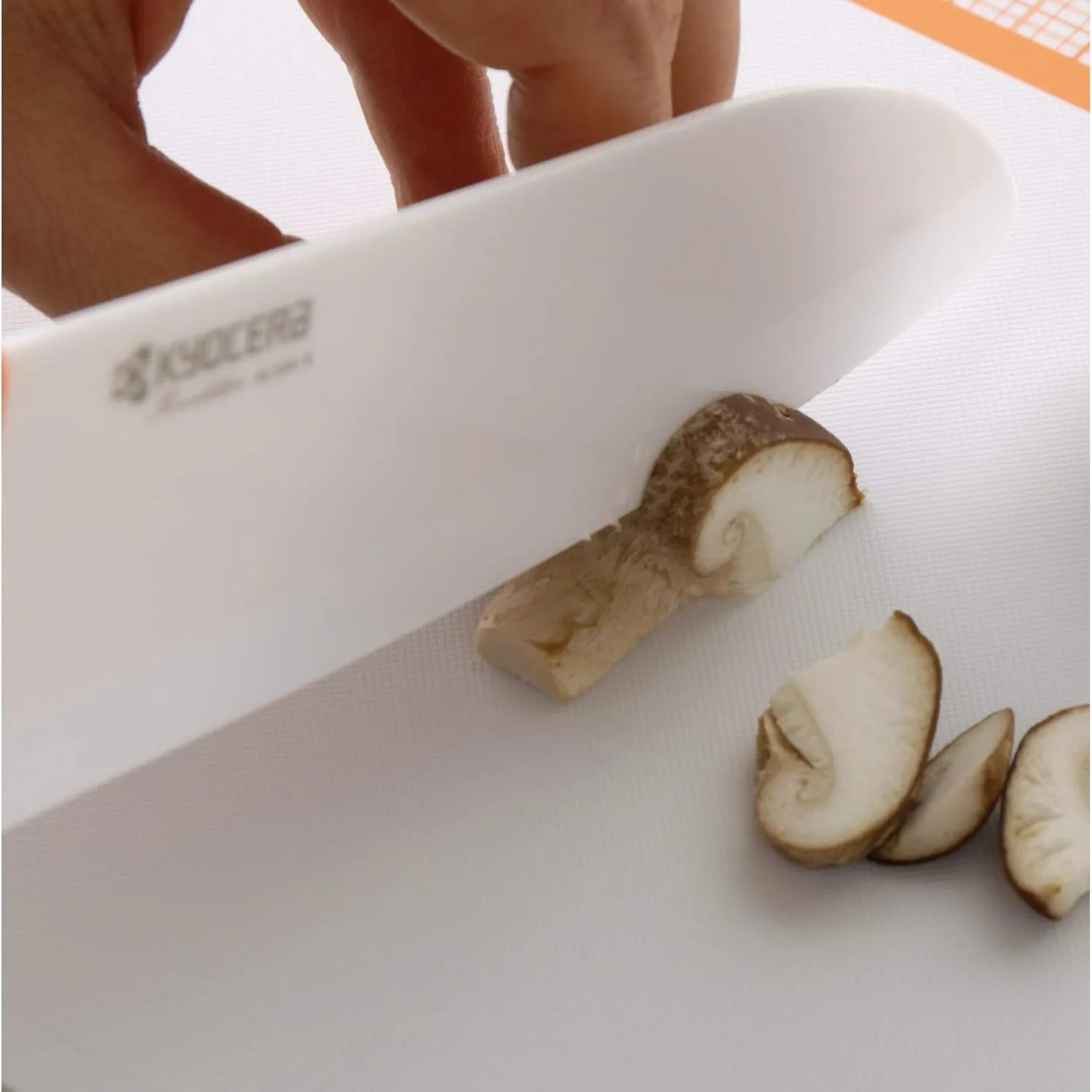 Kyocera 3Piece Advanced ceramic Revolution Series Knife Set, White, Blade Sizes: 5.5", 4.5", 3"