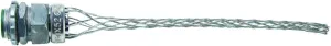 Legrand Pass & Seymour BOX52 Flexcor Wire Mesh Grip, Wide Range, Straight Male, Dust Tight, 3/4" NPT, 0.520"-0.730" Cable Grip Range, Silver (1 Count)