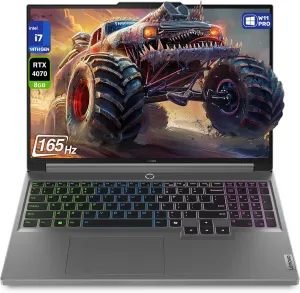 Lenovo Legion 5i Gaming Laptop, Intel i7-14650HX, 64 GB DDR5 RAM, 2 TB PCIe SSD, 16" WQXGA (2560x1600) 165Hz Display, Nvidia G-Force RTX 4070, 4-Zone RGB Backlit Keyboard, W11 Pro, Luna Grey