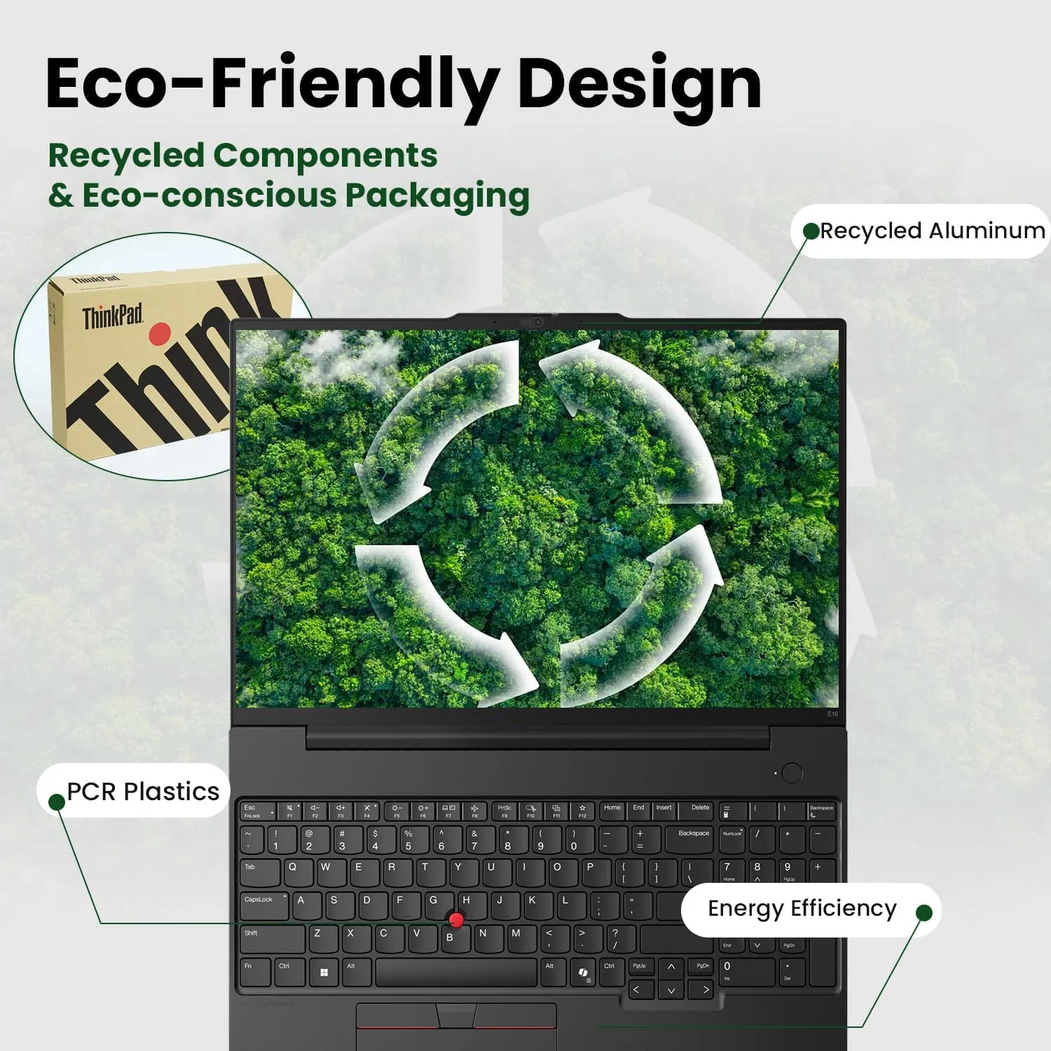 Lenovo ThinkPad E16 AI-Optimized Business Laptop, 16" FHD , Intel Core Ultra 7 155U, 32GB DDR5 RAM, 1TB SSD, Fingerprint, Backlit, HDMI, Wi-Fi 6, Windows 11 Pro, Bundle with Targus Docking Station