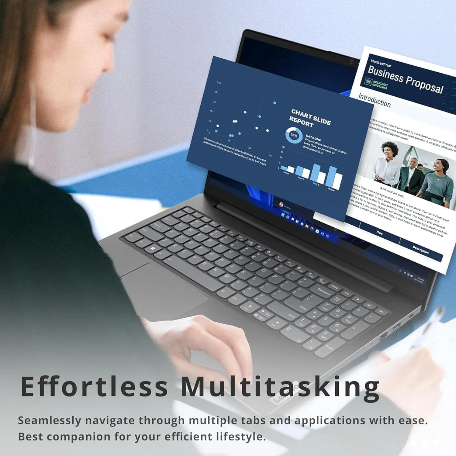 Lenovo V15 AI-Powered Business Laptop • Copilot Ready • 32GB RAM • 1TB PCIe SSD • 15.6 FHD Display w/Low-Blue Light • HDMI • Long Battery Life • Intel Processor • Ethernet Port • Win 11 Pro