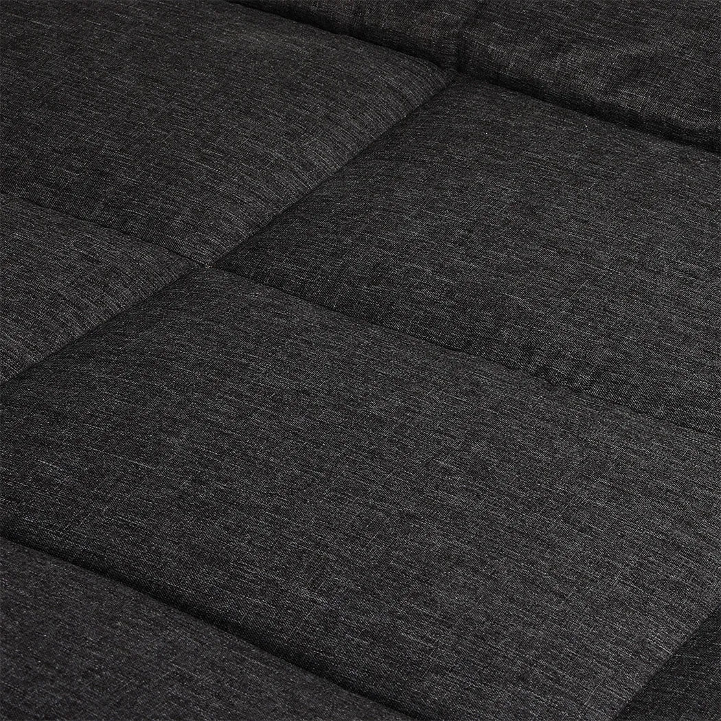 Levede Folding Camping Bed Camp Cots Black