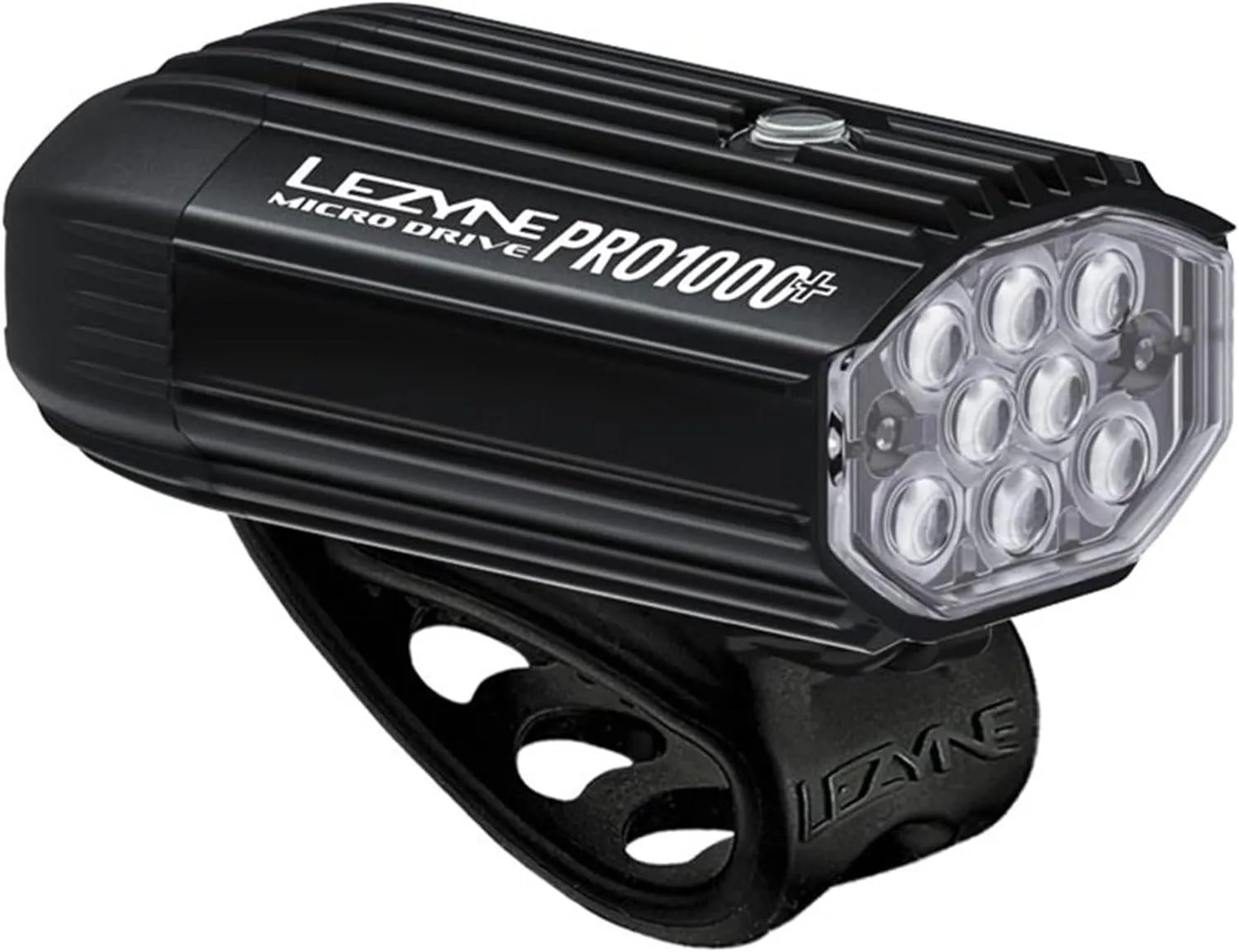 LEZYNE Micro Drive Pro Bicycle USB Rechargeable IPX7 White LED Front Light w/Multiple Solid & Flash Modes | Integrated Silicone Rubber Strap Mount - 800/1000 Lumens Options