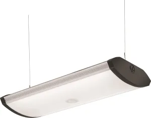 Lithonia Lighting 40K SGLL 24 80CRI 4000K PIR M4 Adjustable Indoor LED Garage Light with Integrated Motion Sensor, 5000 Lumens, 120 Volts, 80 Watts, Damp Listed, Silver