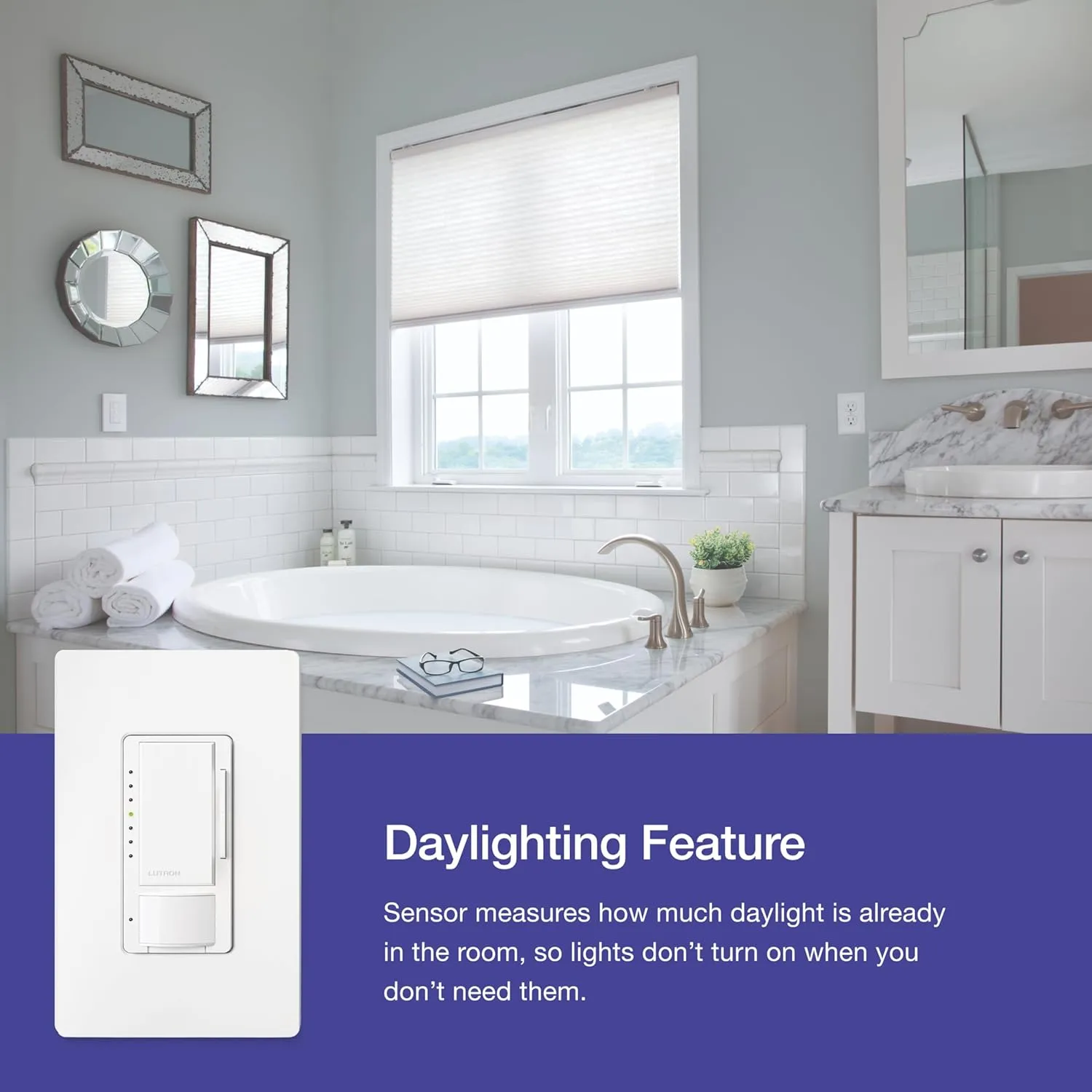 Lutron Maestro Motion Sensor Dimmer Switch for Bathroom, Garage, Laundry Room, and Closet, Occupancy and Vacancy Sensor, Single-Pole/Multi-Location, No Neutral Req, MSCL-OP153M-BR, Brown
