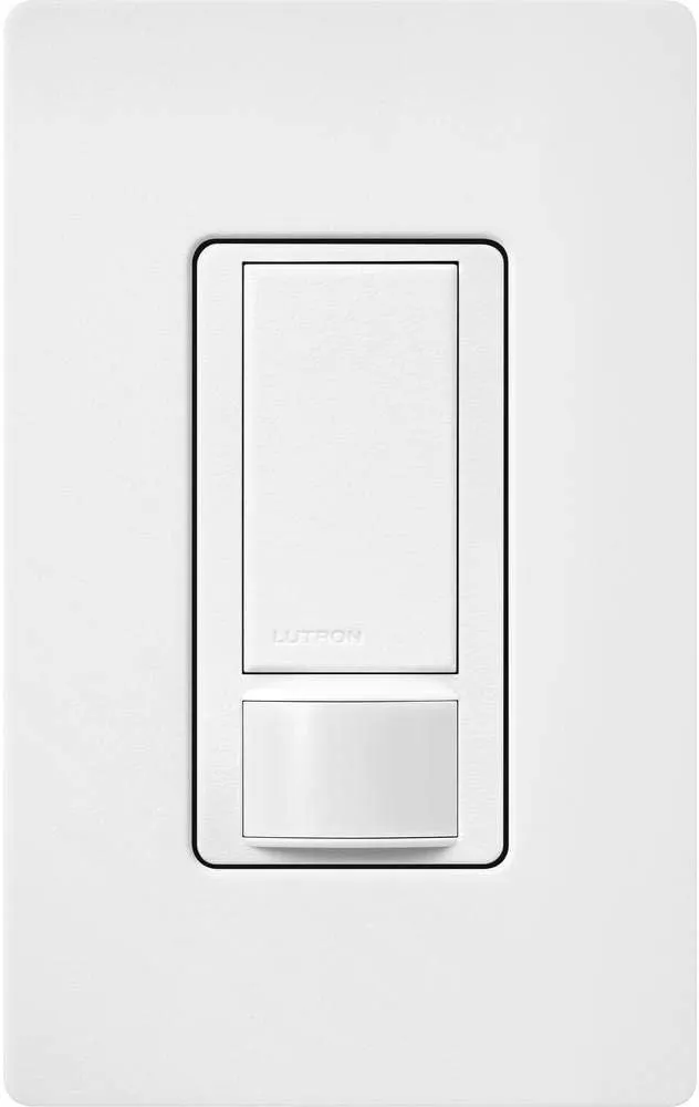 Lutron Maestro Motion Sensor Switch | 2 Amp, Single Pole | MS-OPS2-SW | Snow