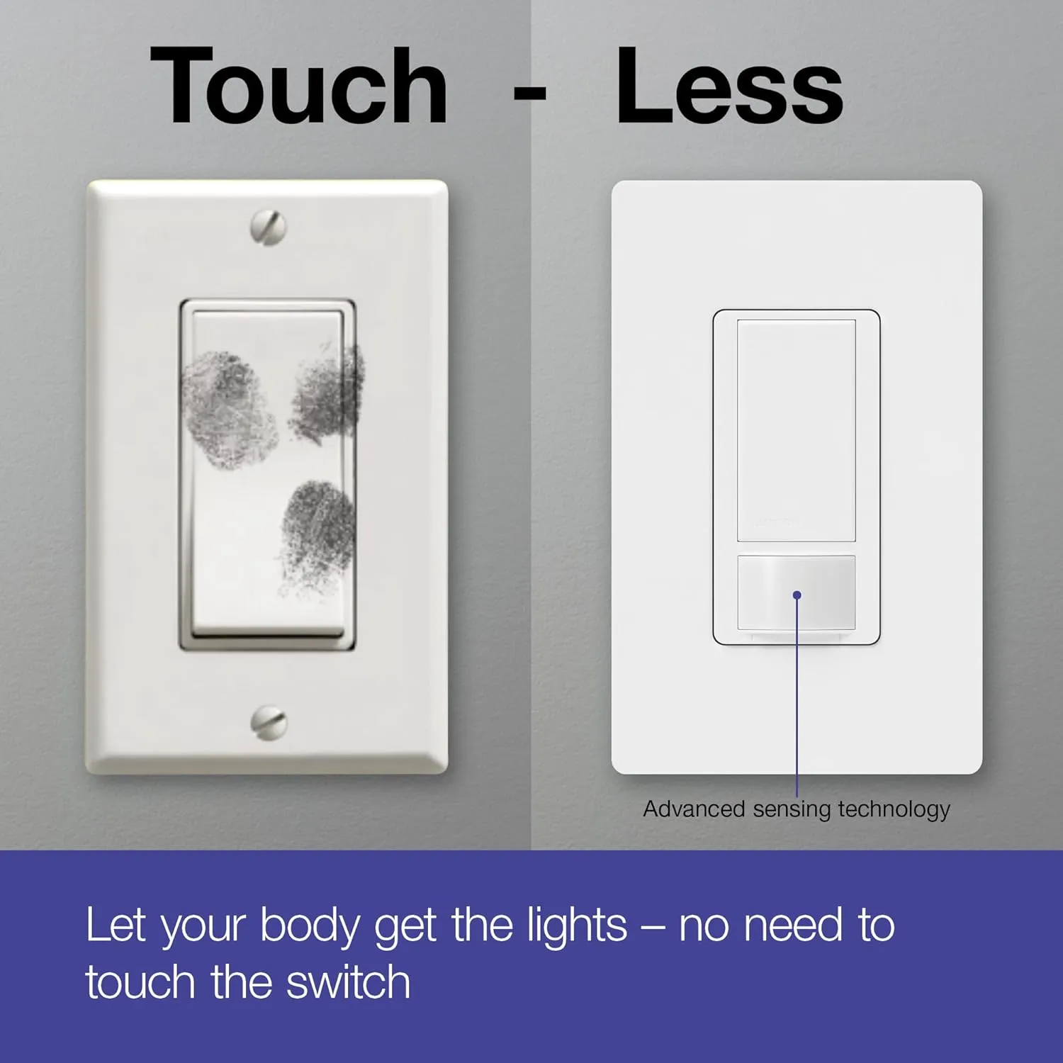 Lutron Maestro Motion Sensor Switch | 2 Amp, Single Pole | MS-OPS2-SW | Snow