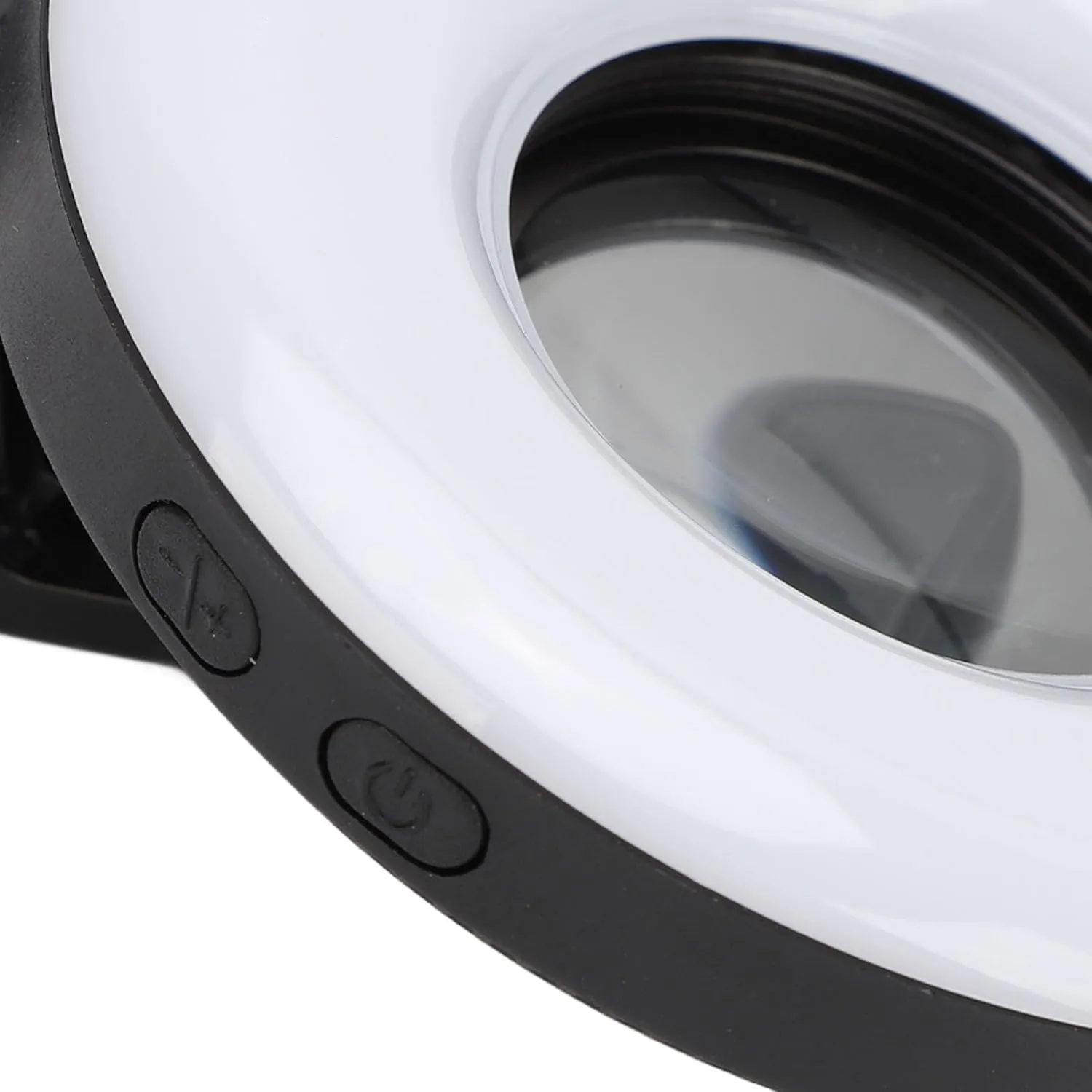 Macro Lens 15X Zoom LED Fill Light 3 Light Modes 5 Brightness Levels USB 200mAh Phone Macro Lens Clip Eyelash Jewelry Photography (Black)