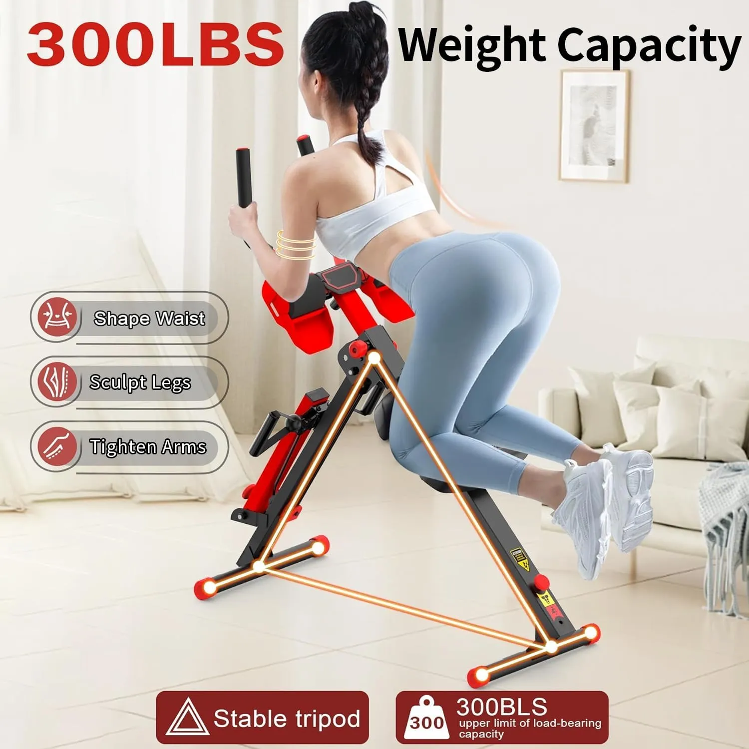 Magnetic Rowing Machine for Home Adjustable 8-Speed Booster Burn Fat & Sculpt Muscles Supports Up to 265 LBS Phone/Tablet-Ready Design