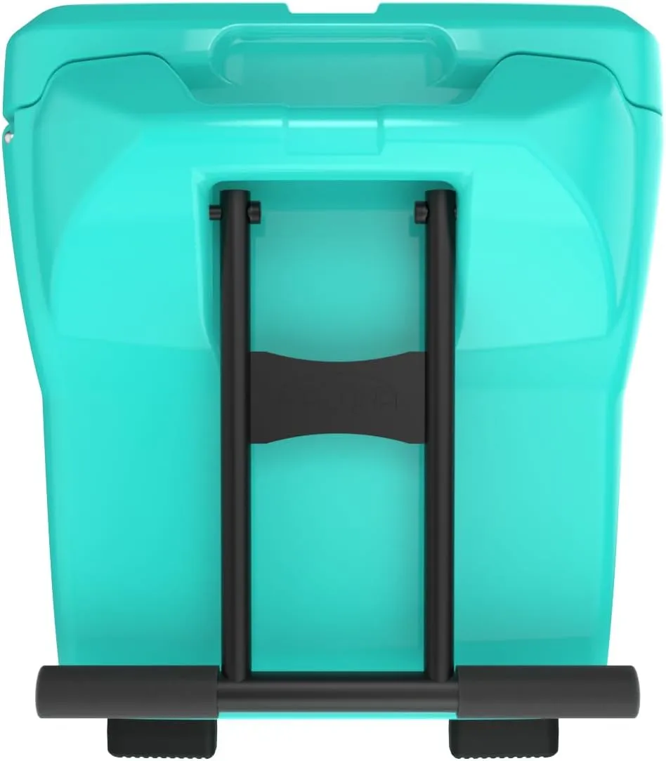 Maluna 50 Quart Wheeled Hard Cooler| Rotomolded | Insulated Portable Ice Chest Box for Drinks, Beverages, Beach, Camping, Picnic, Hunting, Fishing, Boating | Made in USA