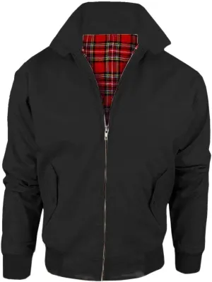 Men's Harrington Classic Vintage Retro 1970's Bomber Mod Jacket Sizes S-XL