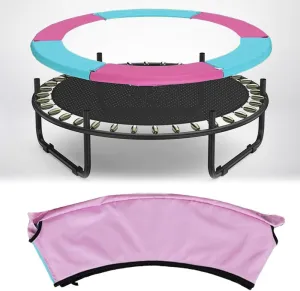 Mini Trampoline Pad, 4FT 5FT Waterproof Trampoline Safety Pads Trampoline Tear-Resistant Spring Covers Multicolor Children's Surround Spring Foam Cover Accessories Round Frame Pad for Outdoor