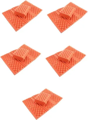 Mipcase 5sets Camping Sitting Mat Foldable Outdoor Picnic Cushion Multi-use Ground Seat Pad 2pcs*5