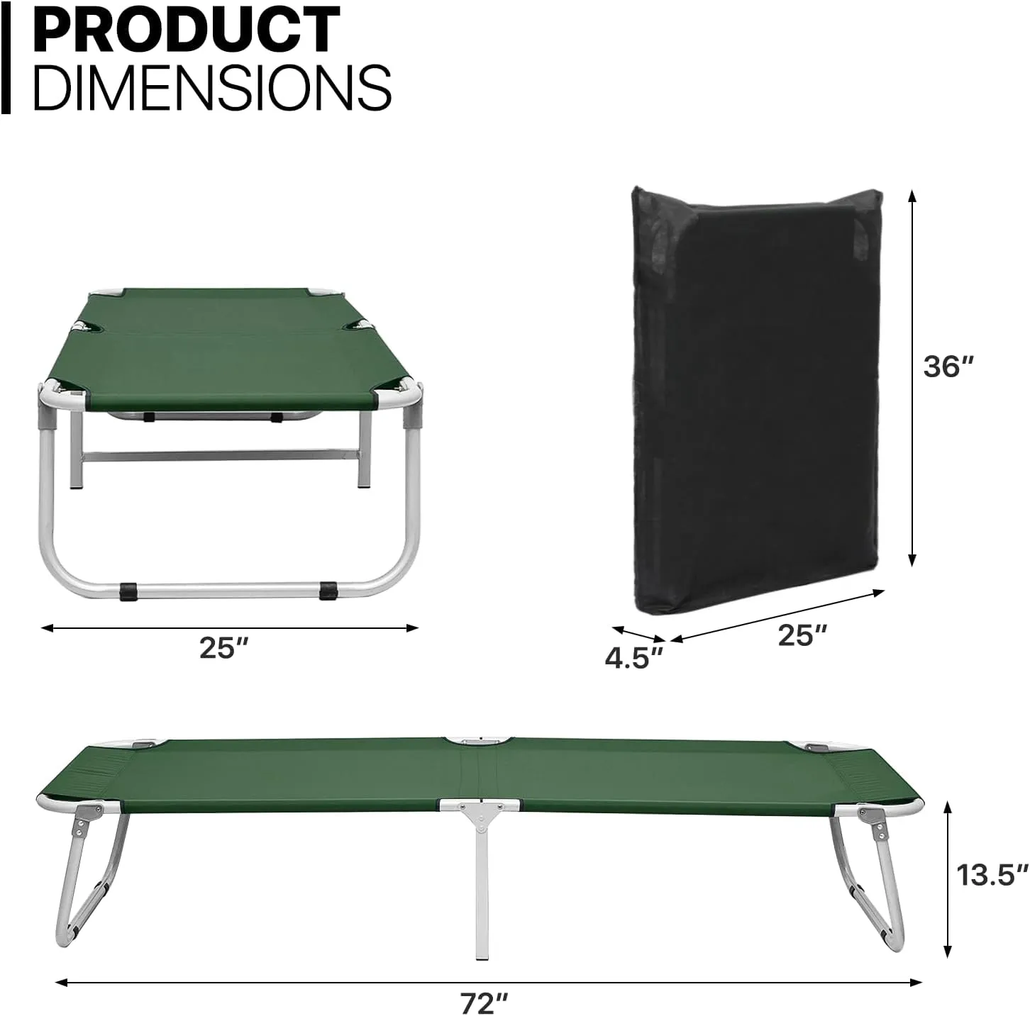 MoNiBloom Lightweight Folding Camping Cot Bed, Ultralight Folding Portable Compact Cots for Outdoor Travel Base Camp Hiking Mountaineering Lightweight Backpacking, Weight Capacity 195 lbs, Blue