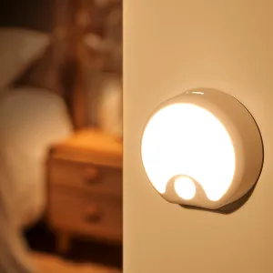 Motion Sensor Light Indoor Rechargeable 3PACK,65 Lumen 3 Modes Sensor Lights Indoor, Just-Stick-it Stairs Lights,Rechargeable Motion Sensor Light Motion Detector Lights for Inside