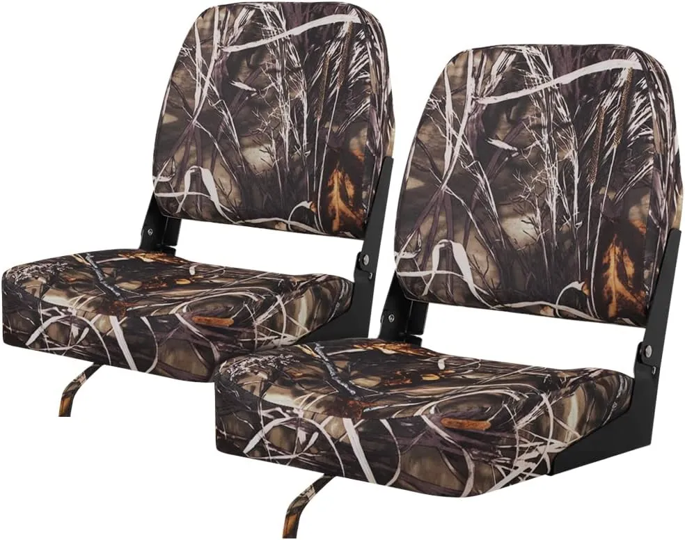 MSC Fishing Folding Boat Seats,One Pair Pack (S101 Camo)