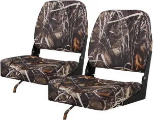 MSC Fishing Folding Boat Seats,One Pair Pack (S101 Camo)