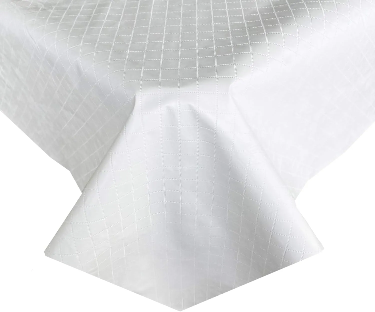 Newbridge Quilted Waterproof Cut to Fit Table Pad Protector with Flannel Backing, Heat Resistant, Wipe Clean, Cushioned Pad Protects Table from Spills and Scratches, 52" x 120"