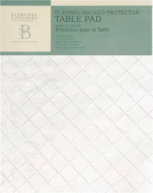 Newbridge Quilted Waterproof Cut to Fit Table Pad Protector with Flannel Backing, Heat Resistant, Wipe Clean, Cushioned Pad Protects Table from Spills and Scratches, 52" x 120"