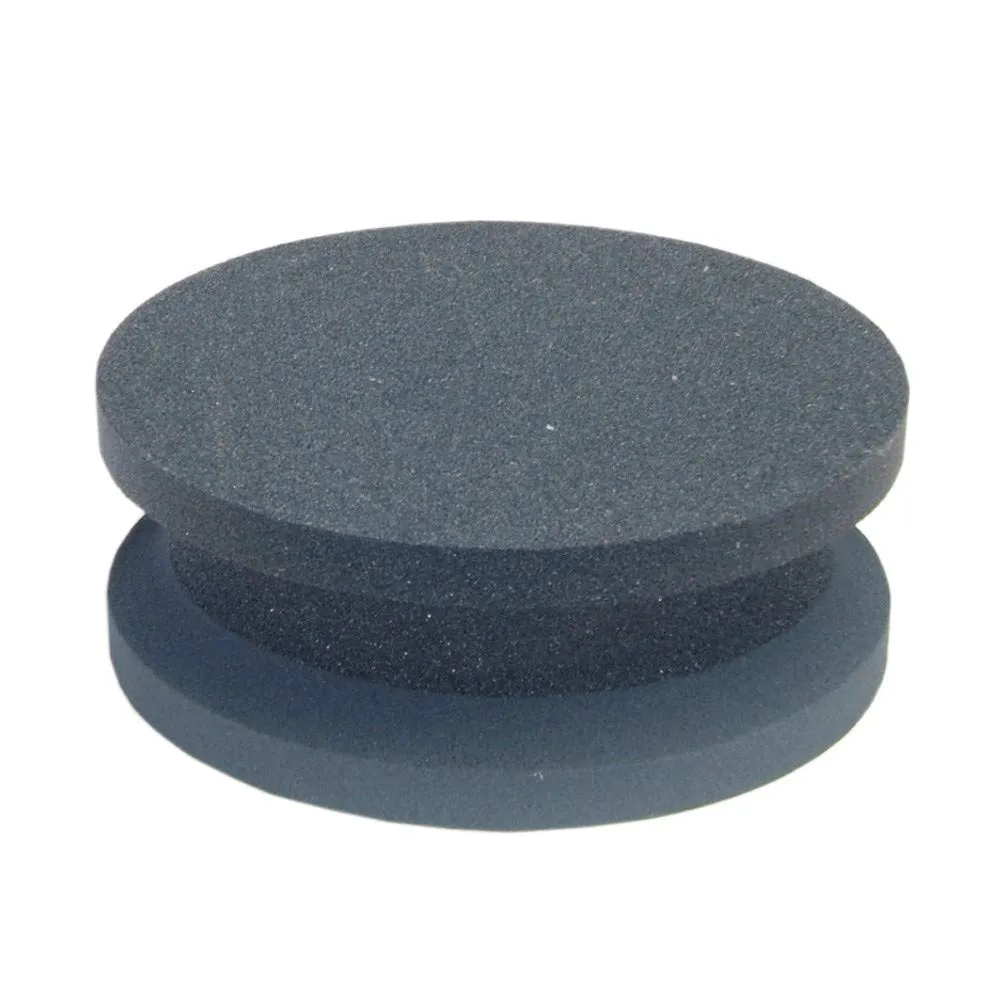 Norton Crystolon Abrasive Machine Knife Stone, Silicon Carbide, 4" Diameter x 1-1/2" Thickness, Grit Coarse/Fine (Pack of 1)