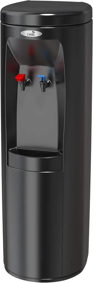 Oasis POUD1SHS BLK Atlantis Hot 'N Cold Bottleless Water Cooler, Black