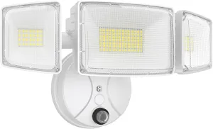 Onforu 80w Dusk to Dawn Outdoor Lighting,9000LM Led Outdoor Light from Dusk Till Dawn,Super Bright Flood Light,IP66 Waterproof Exterior Security Floodlight Fixture,3 Heads Photocell for Garage,Yard