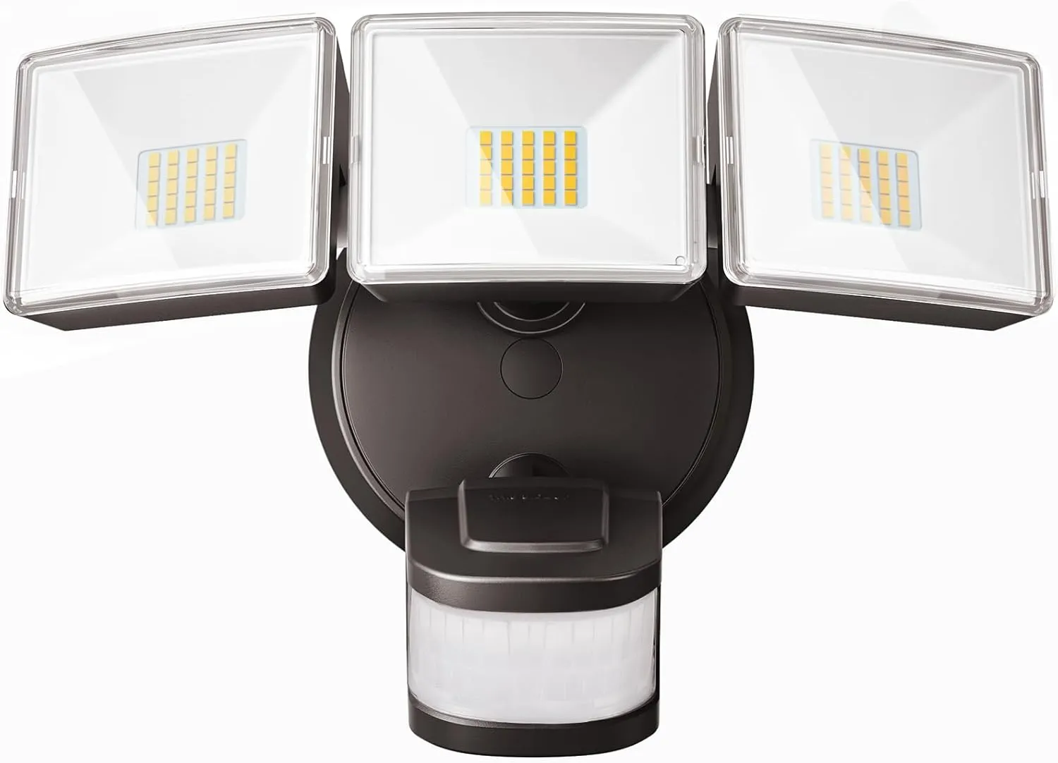 OREiN 4500LM/35W Flood Lights Outdoor, 180°/40FT Motion Sensor Outdoor Lights Dusk to Dawn Security Lights IP65 Waterproof 3 Modes for Outside 4500SQ.FT Front Door, Garage, Bronze (Hardwired)