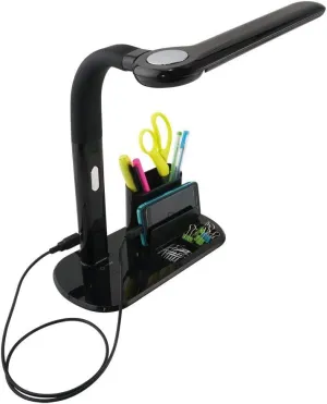 OttLite LED Pivoting Bankers Lamp with USB Charging Port