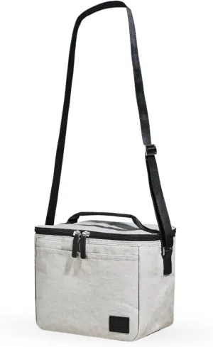 Out of the Woods Dolphin Lunch Cooler, Reusable and Eco-Friendly, Gray