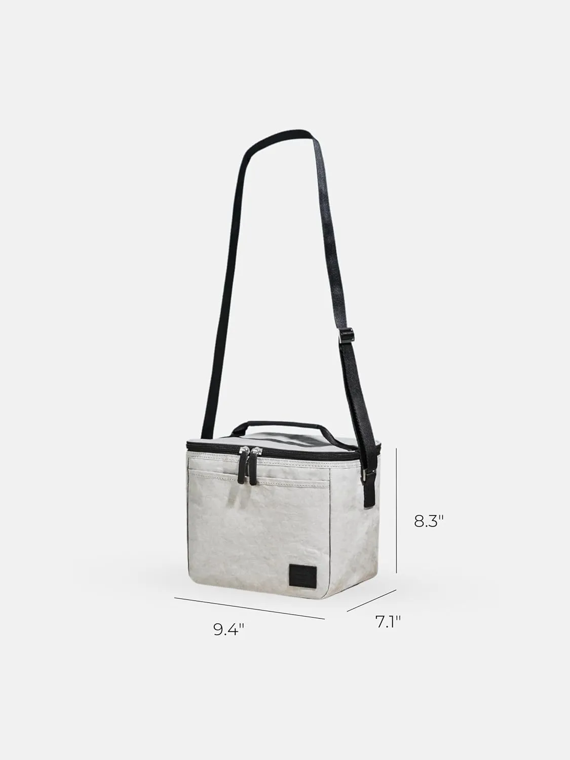 Out of the Woods Dolphin Lunch Cooler, Reusable and Eco-Friendly, Gray