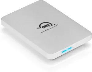 OWC Envoy Pro Elektron Portable SSD - 1TB External Solid State Drive USB 3.2 Gen 2 - USB-C SSD - Professional Grade Speed 10Gb/s Read and Write - Crushproof, Dustproof, and Waterproof