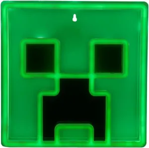 Paladone Creeper Iconic LED Wall-Mountable Light Officially Licensed Minecraft Room Decor for Boys and Girls, Gamer Night Light in Vibrant Green
