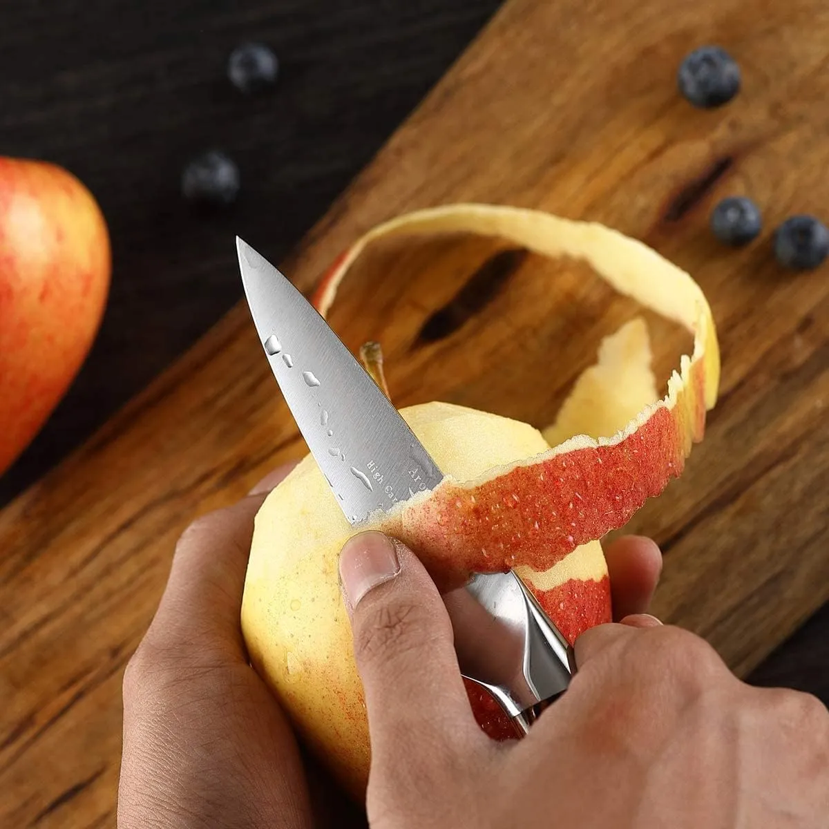 Paring Knife 4 inch - Paring Knives Best Small Kitchen Knife Fruit Knife,German High Carbon Stainless Steel Ultra Sharp Peeling Knife with Ergonomic Handle