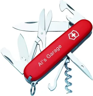Personalized Red Climber Swiss Army Knife by Victorinox