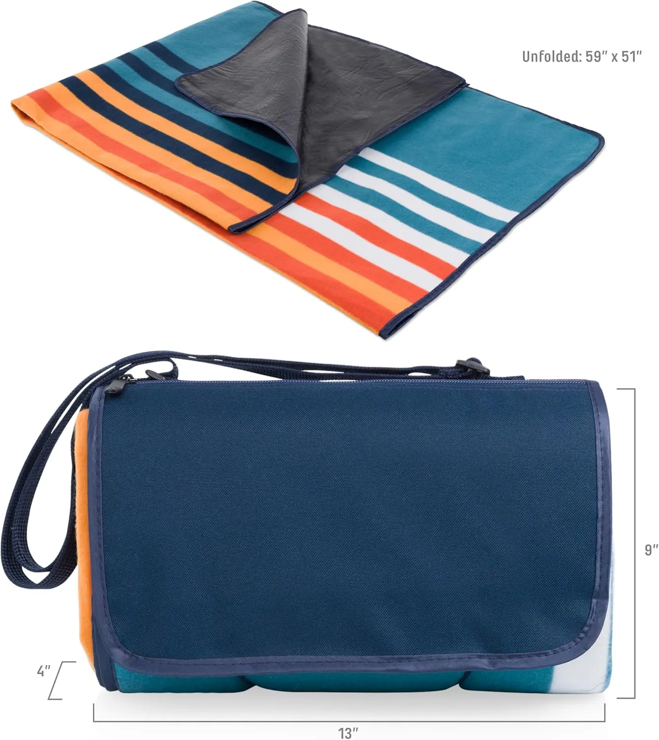 PICNIC TIME Blanket Tote Outdoor Picnic Blanket