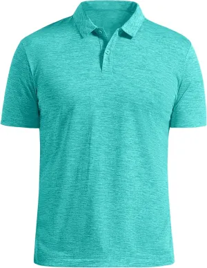 Pioneer Camp Men's Golf Shirt UPF 50  Quick Dry Polo Shirts Short Sleeve Moisture Wicking Performance Tees Collar Work Shirts