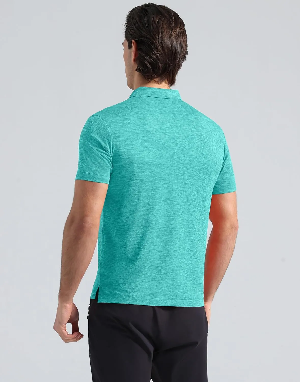 Pioneer Camp Men's Golf Shirt UPF 50  Quick Dry Polo Shirts Short Sleeve Moisture Wicking Performance Tees Collar Work Shirts
