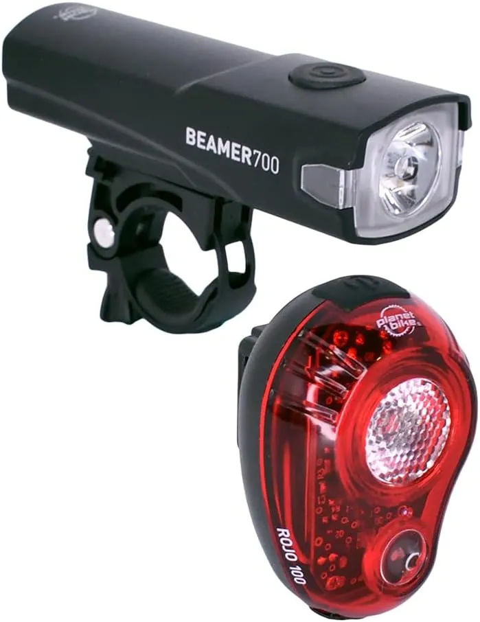 Planet Bike Beamer 700 and Rojo 100 Bike Light Set
