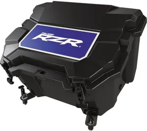 Polaris RZR Lock & Ride Rear Hard Insulated Cooler Box, 48 Quart, Black, for Specific XP & XP 4 1000, Turbo S, Turbo S 4 Models and More, Locking Lid, 48 Hour Ice Retention - 2881555