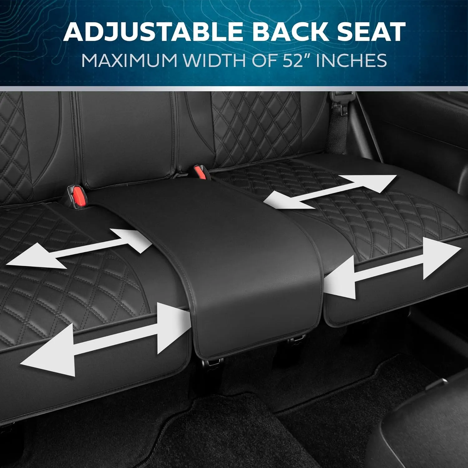 Prestige Premium Seat Covers, Semi-Custom Fit Car Seat Covers Full Set, Automotive Interior Cover for Car Truck Van SUV, Made with Faux Leather for Superior Feel & Durability - Black