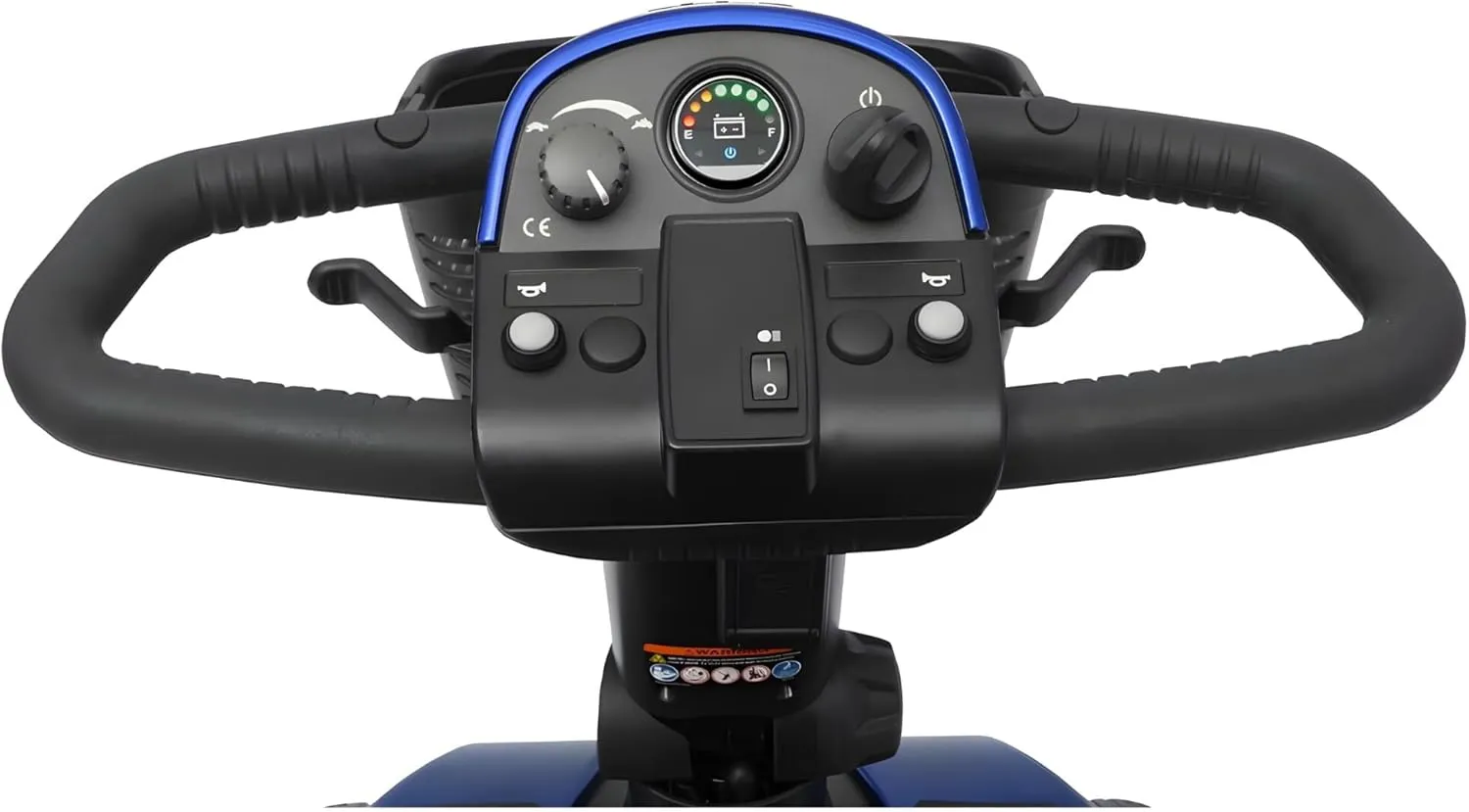 Pride Mobility Victory 10 3-Wheel Scooter - Comfort Mobility for Adults, 40 Ah Battery, 400 Lbs Weight Capacity, Viper Blue, 18"x17" Foldable seat - SC610