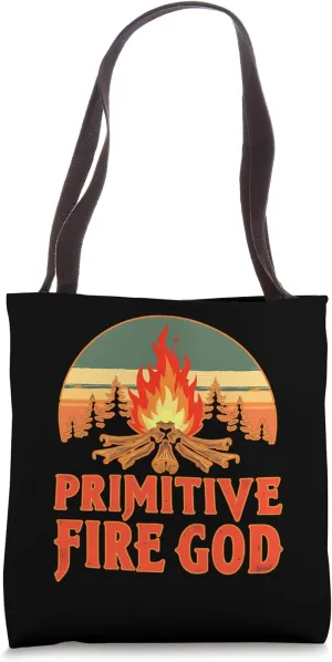 PRIMITIVE FIRE GOD bushcraft hiking camping adventurer Tote Bag