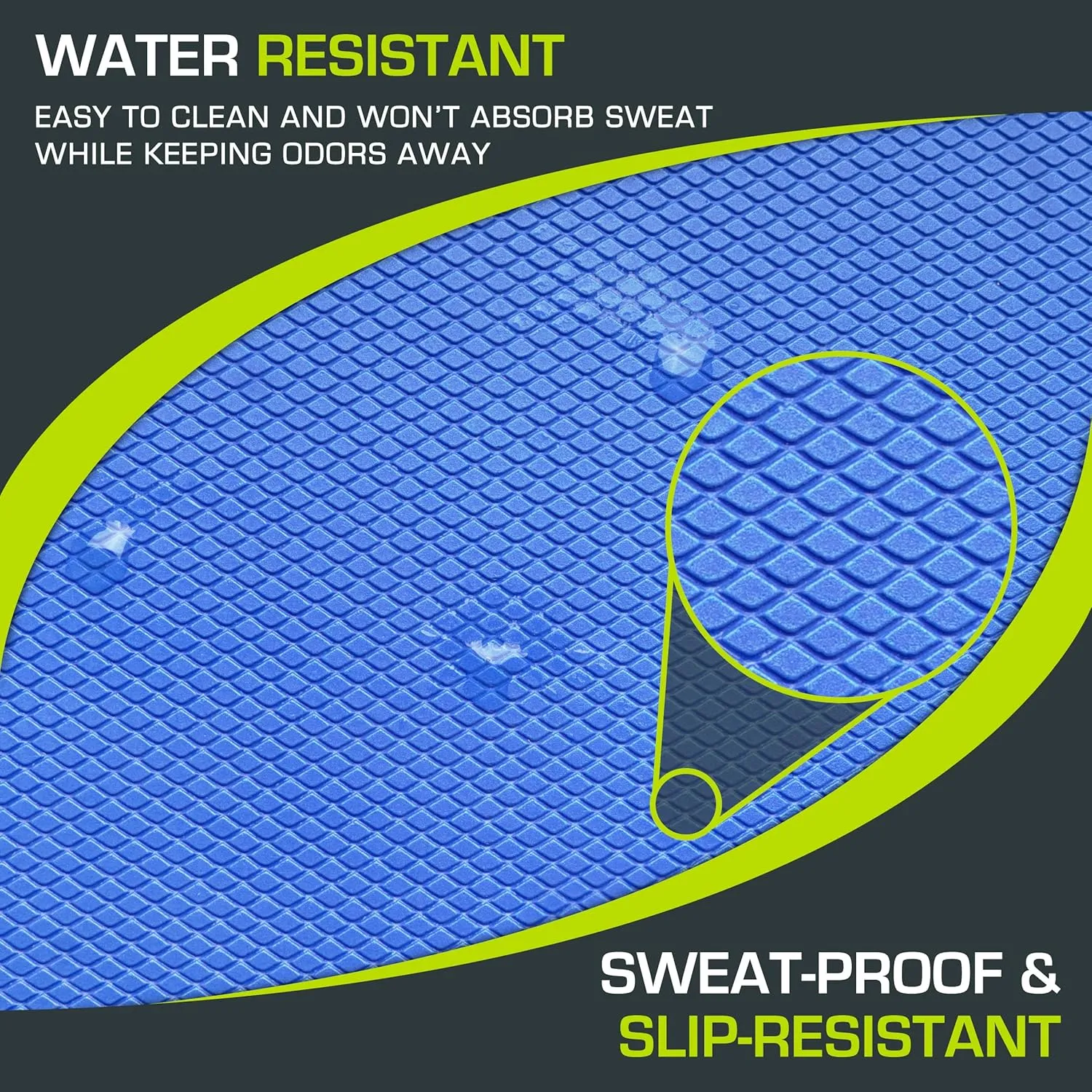 ProsourceFit Exercise Balance Pad – Large Cushioned Non-Slip Foam Mat & Knee Pad for Fitness, Stability Training, Physical Therapy, Yoga 15"x19"