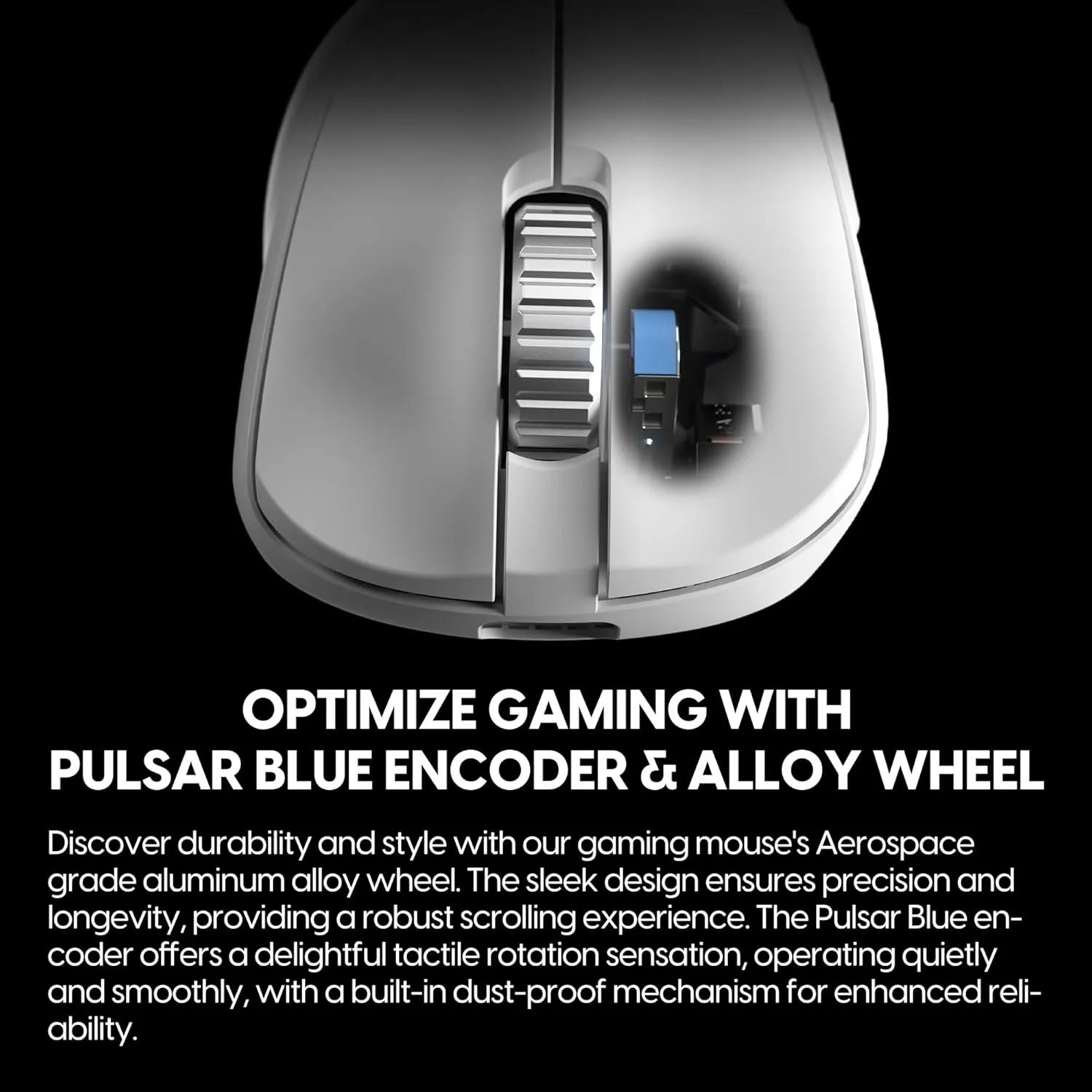 Pulsar Gaming Gears - Xlite V3 ES Wireless Gaming Mouse, Limited Edition, Ergonomic, Optical Switch, OLED Display, Driverless, PAW3395 Sensor, 100H Battery, 4K dongle Included (Medium, White)